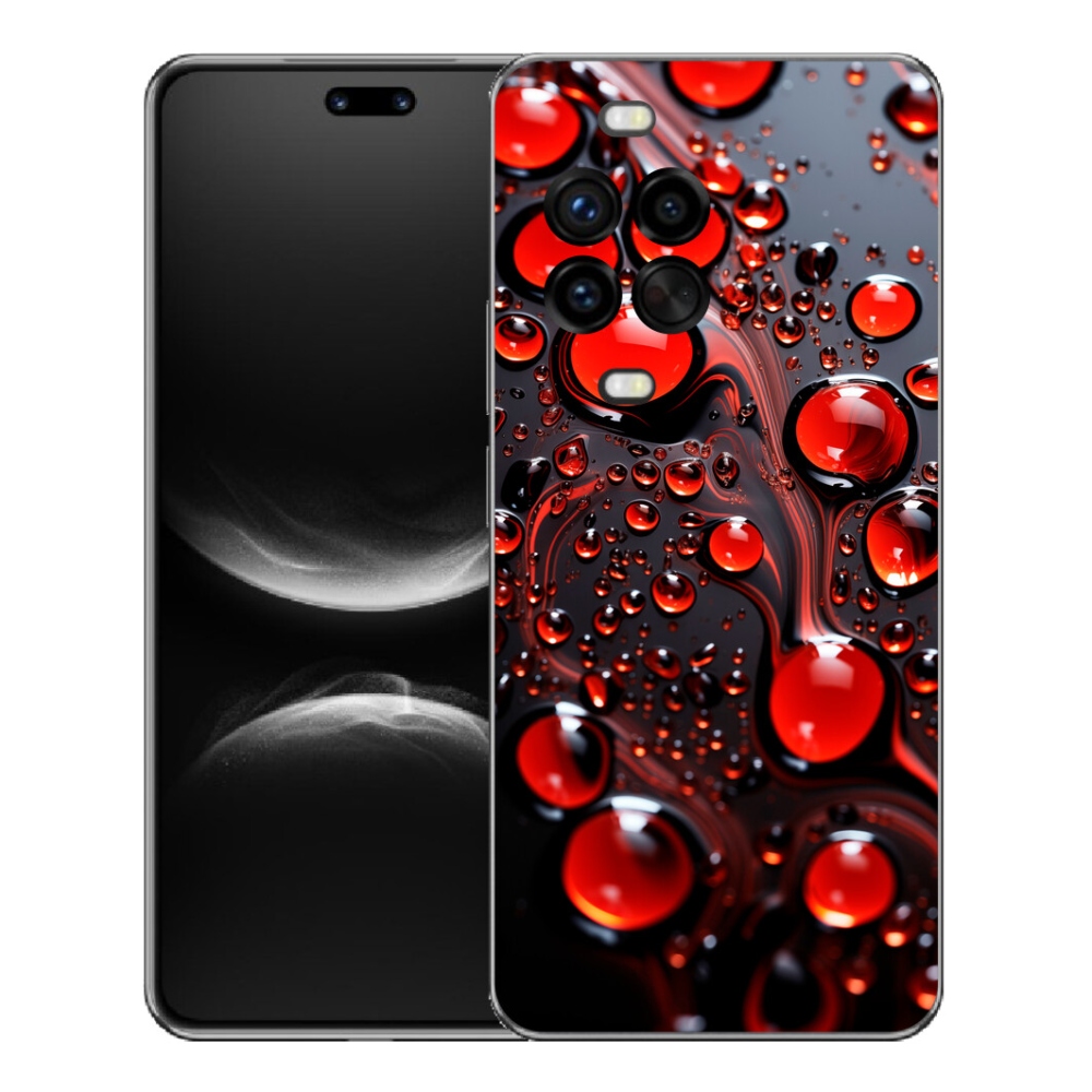 Gelový kryt mmCase na Huawei Nova 14 Pro - červené kapky 2