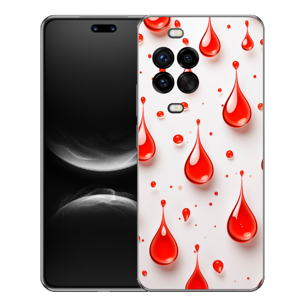 Gelový kryt mmCase na Huawei Nova 14 Pro - červené kapky