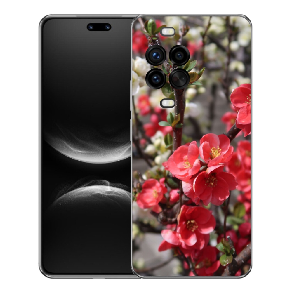 Gelový kryt mmCase na Huawei Nova 14 Pro - červené květy