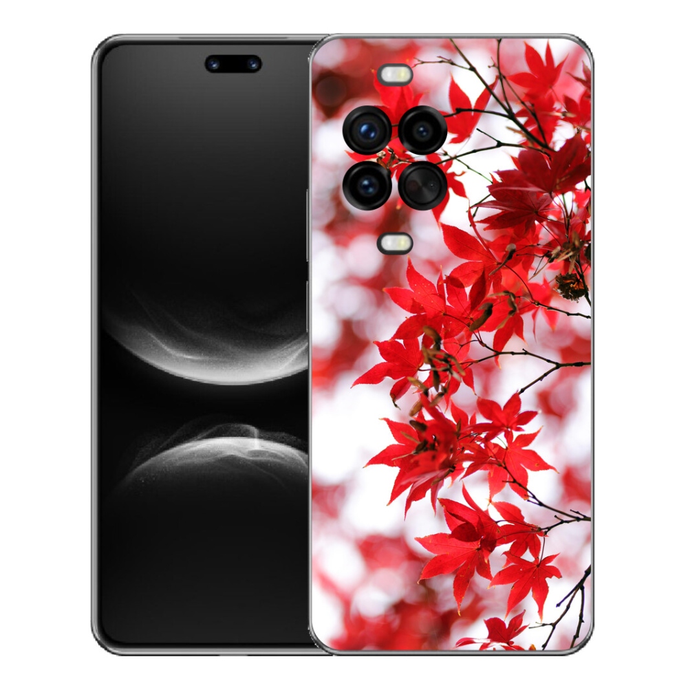Gelový kryt mmCase na Huawei Nova 14 Pro - červené listy