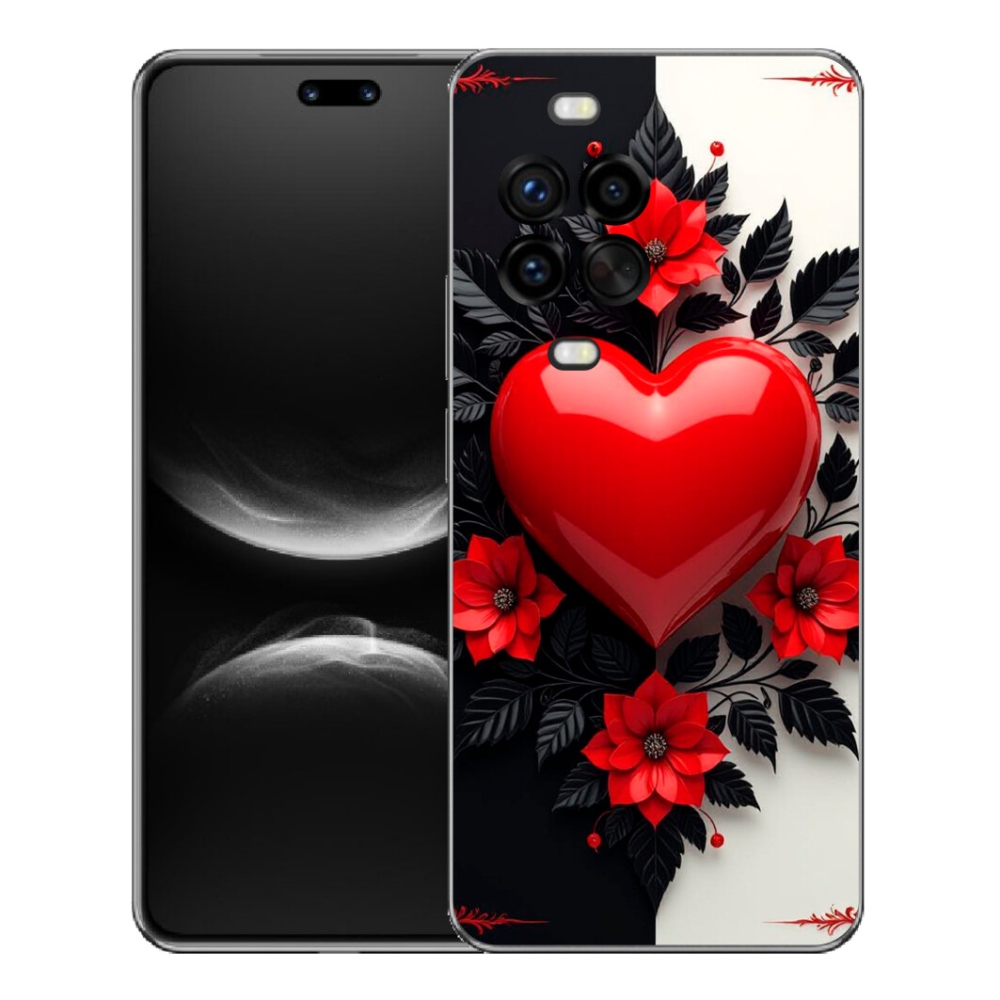 Gelový kryt mmCase na Huawei Nova 14 Pro - červené srdce