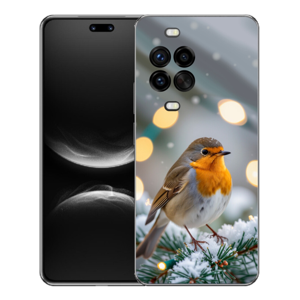 Gelový kryt mmCase na Huawei Nova 14 Pro - červenka v zimě