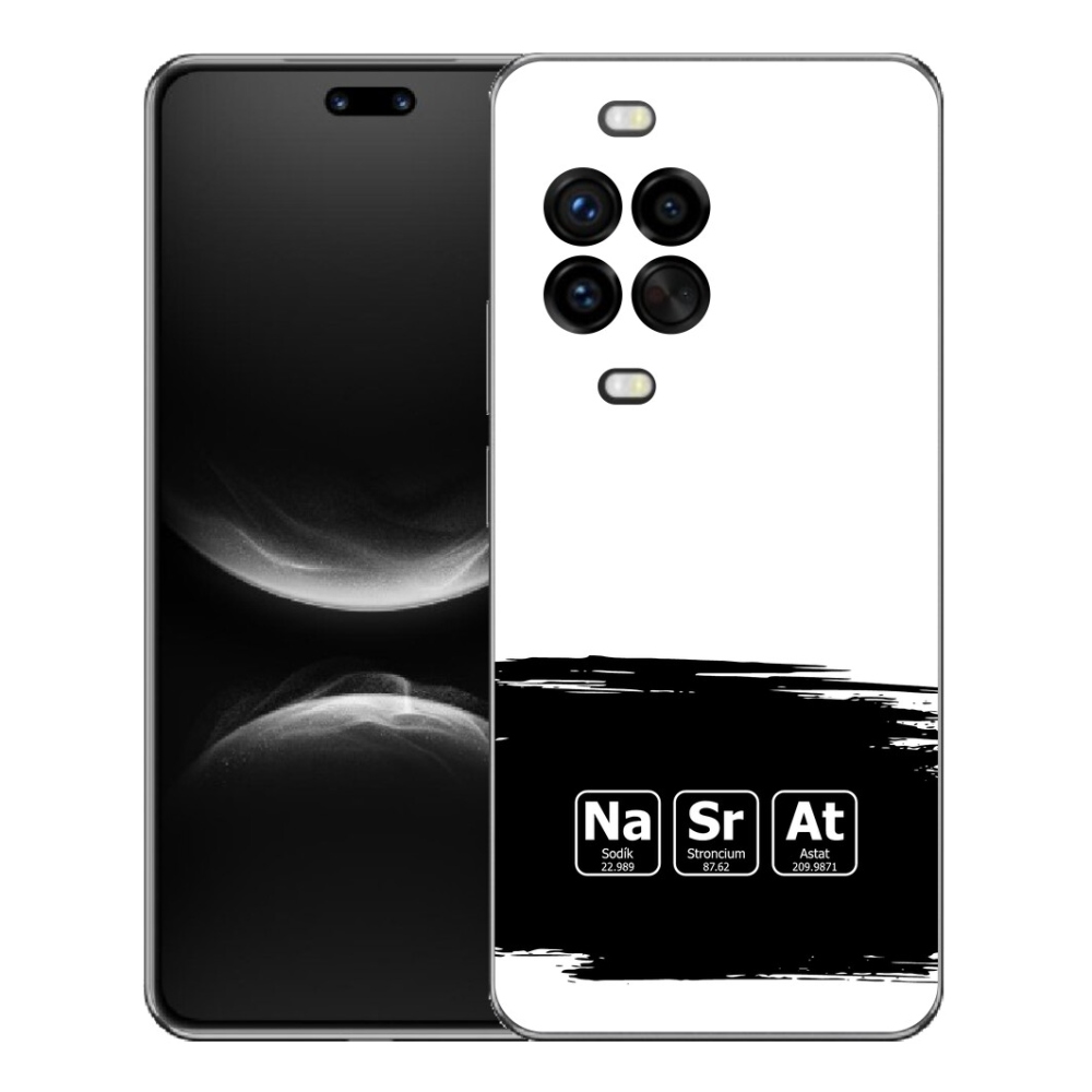 Gelový kryt mmCase na Huawei Nova 14 Pro - chemické prvky černobílé pozadí