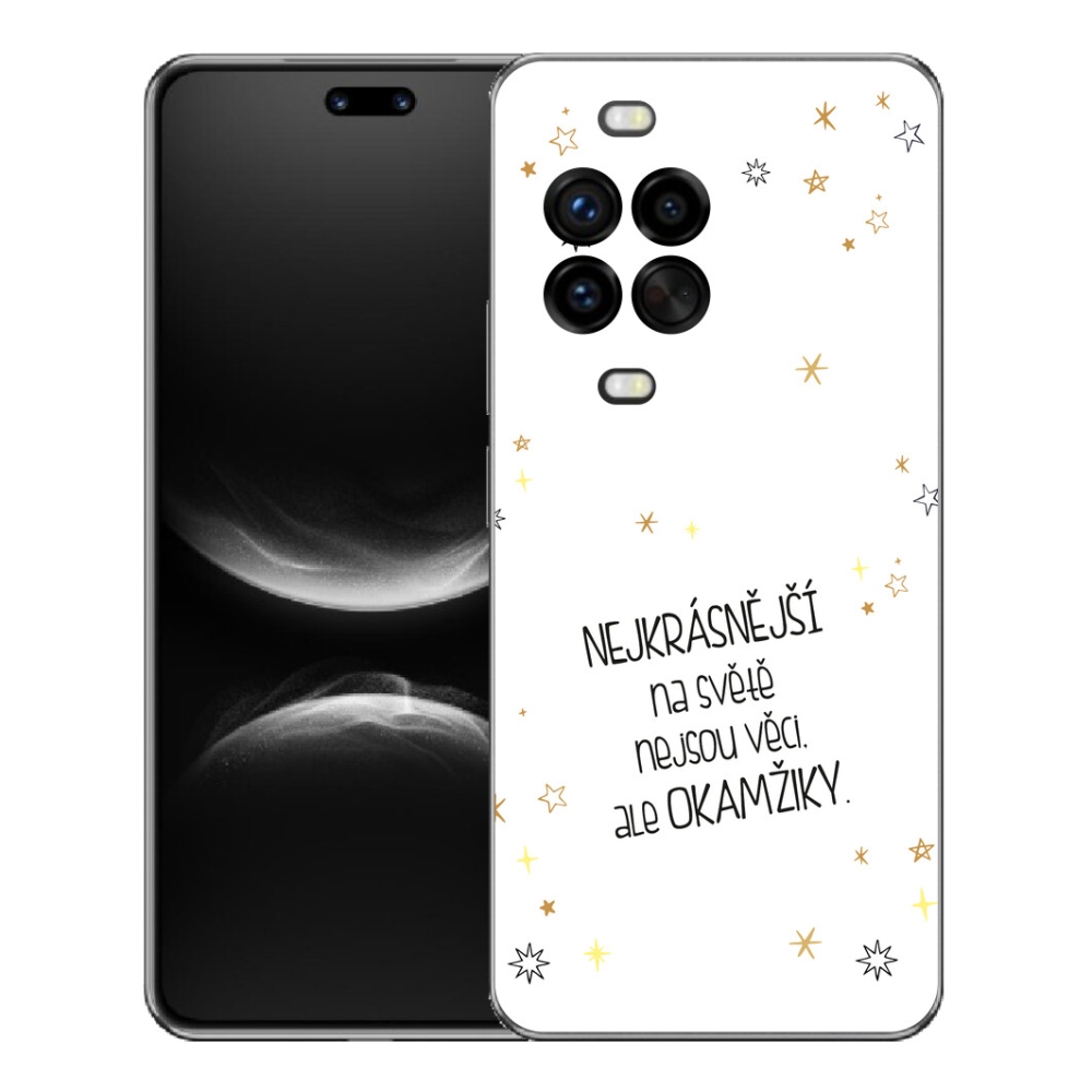 Gelový kryt mmCase na Huawei Nova 14 Pro - citát 4 bílé pozadí