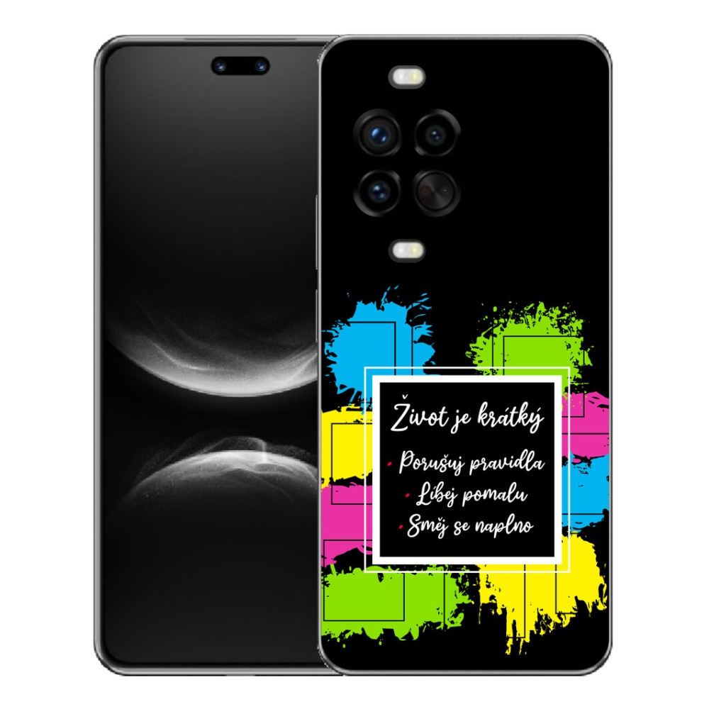Gelový kryt mmCase na Huawei Nova 14 Pro - citát 5 černé pozadí