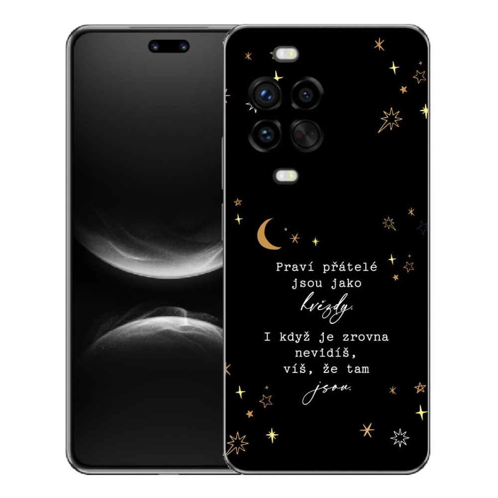 Gelový kryt mmCase na Huawei Nova 14 Pro - citát 6 černé pozadí