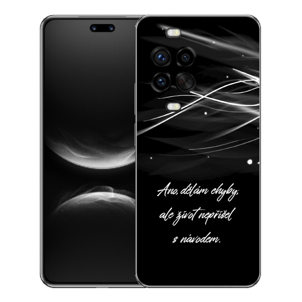 Gelový kryt mmCase na Huawei Nova 14 Pro - citát černé pozadí