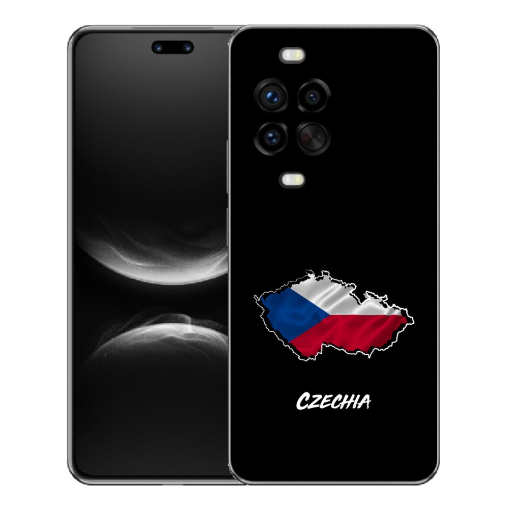 Gelový kryt mmCase na Huawei Nova 14 Pro - Czechia černé pozadí