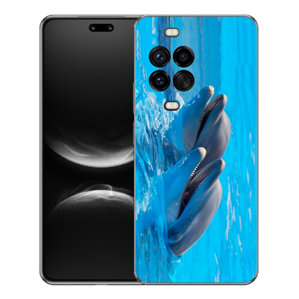 Gelový kryt mmCase na Huawei Nova 14 Pro - delfíni