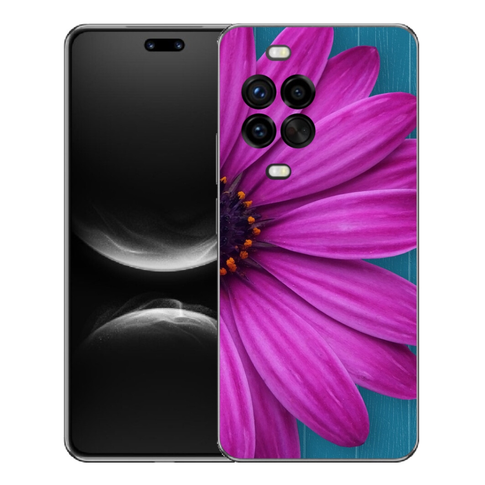 Gelový kryt mmCase na Huawei Nova 14 Pro - fialová kopretina