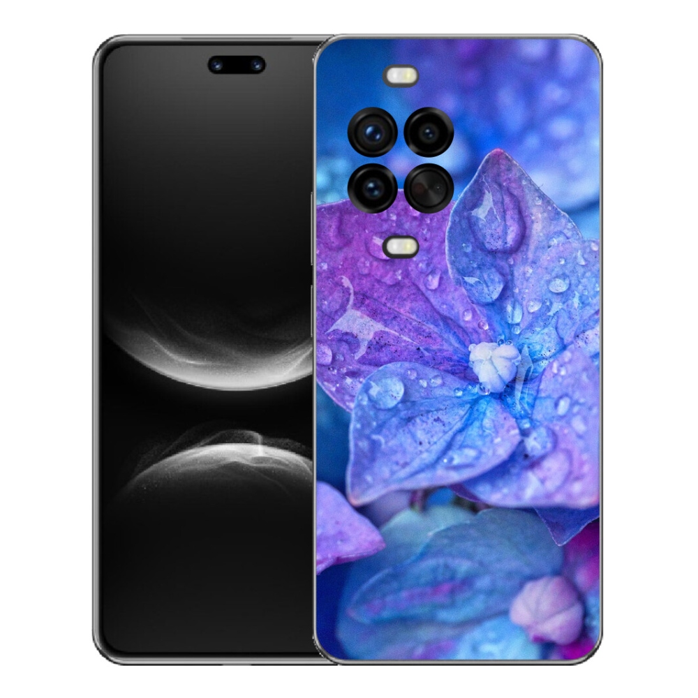 Gelový kryt mmCase na Huawei Nova 14 Pro - fialový květ