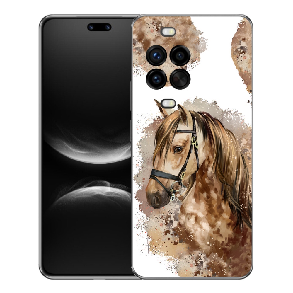 Gelový kryt mmCase na Huawei Nova 14 Pro - hnědý kreslený kůň