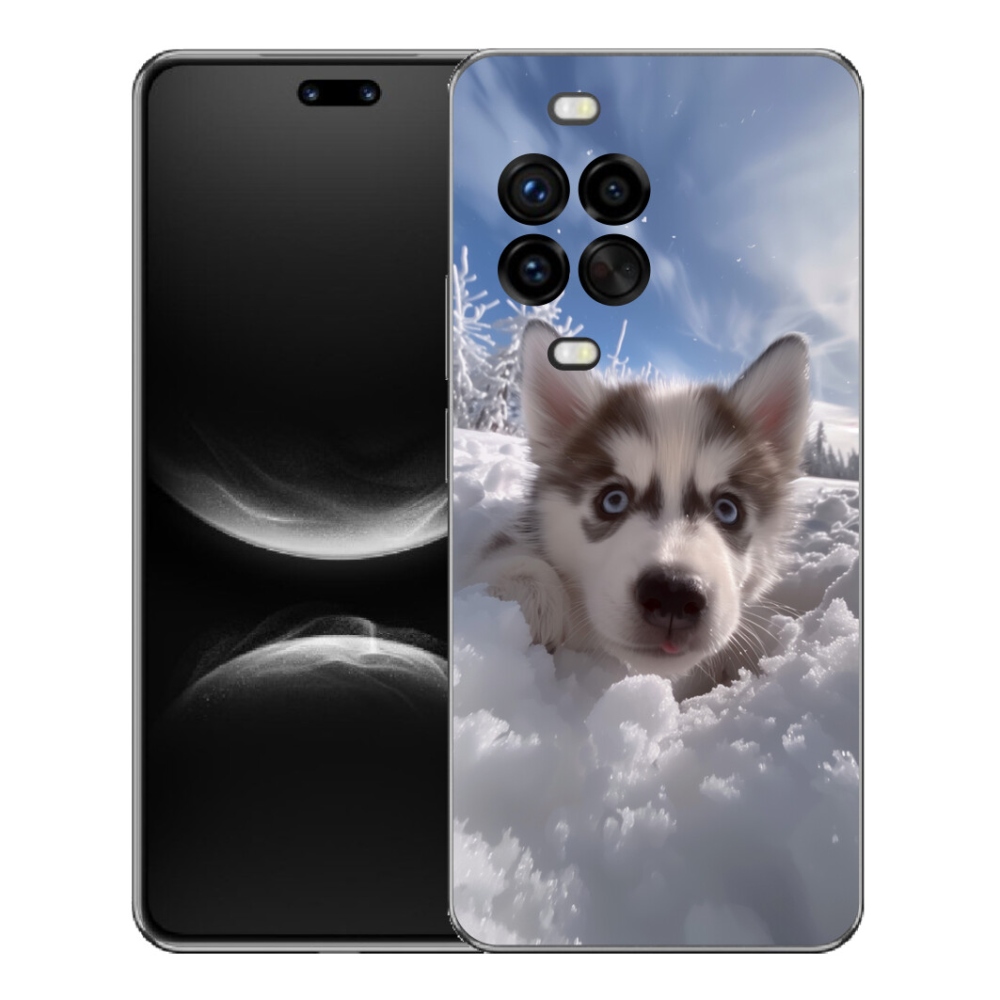 Gelový kryt mmCase na Huawei Nova 14 Pro - husky ve sněhu