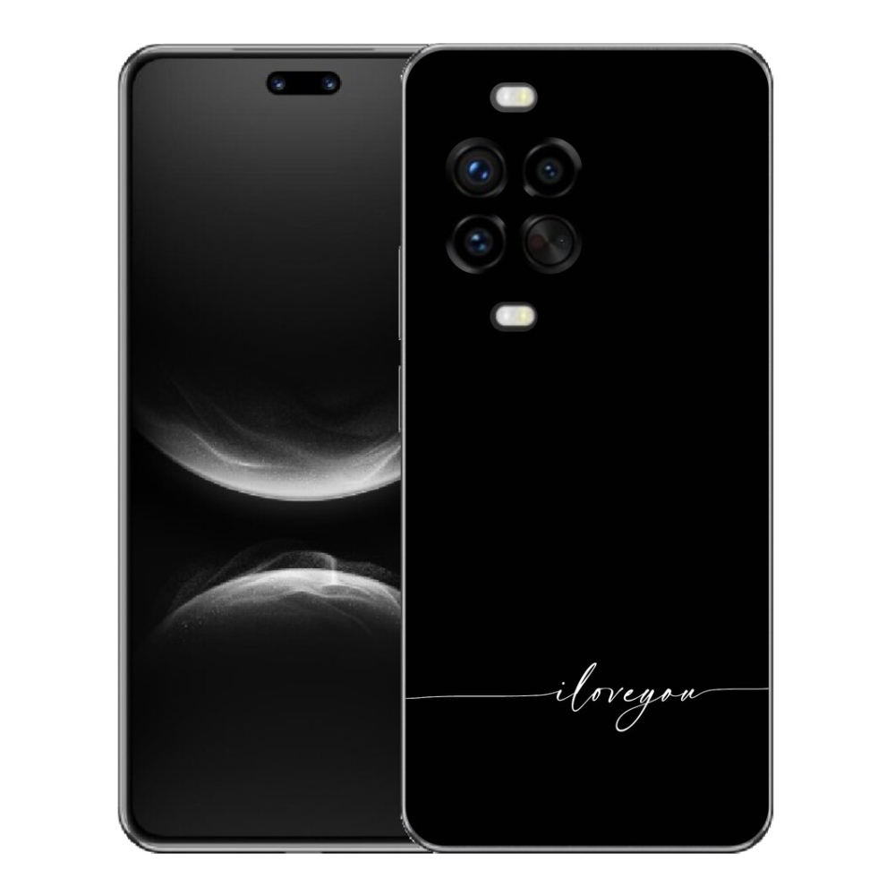 Gelový kryt mmCase na Huawei Nova 14 Pro - I love you černé pozadí