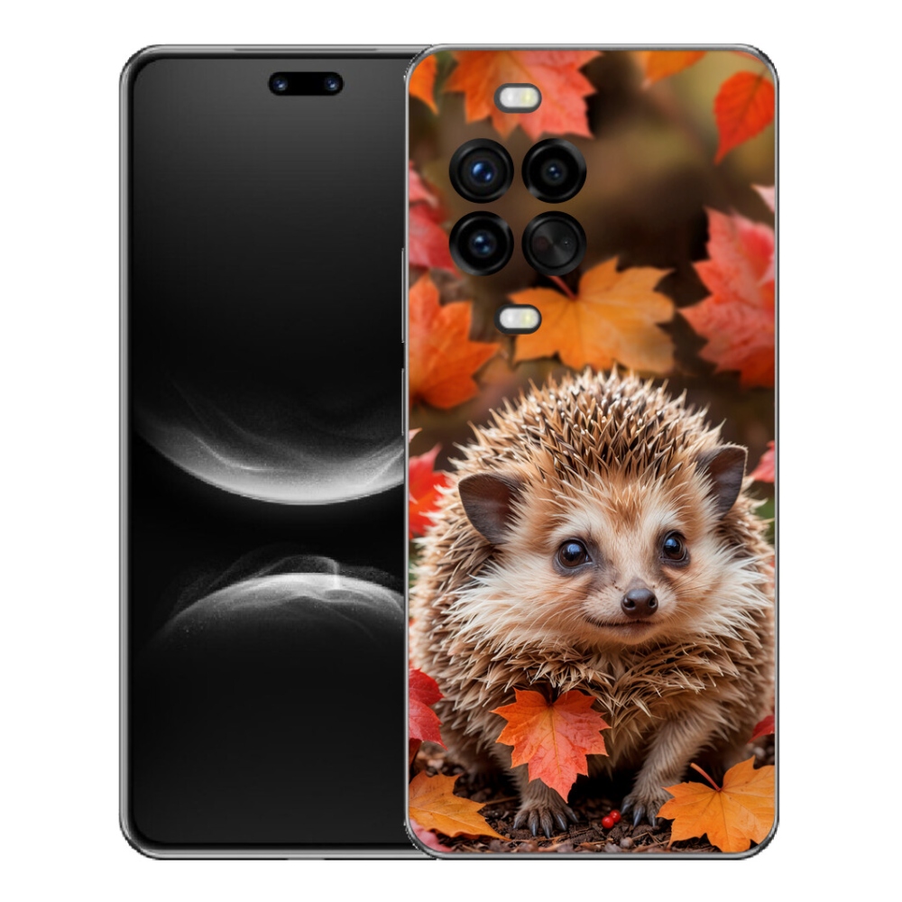 Gelový kryt mmCase na Huawei Nova 14 Pro - ježek v listí
