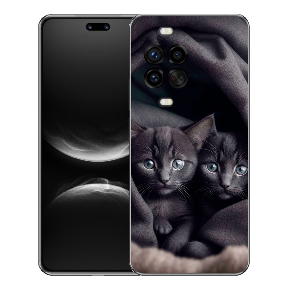 Gelový kryt mmCase na Huawei Nova 14 Pro - kočičí duo