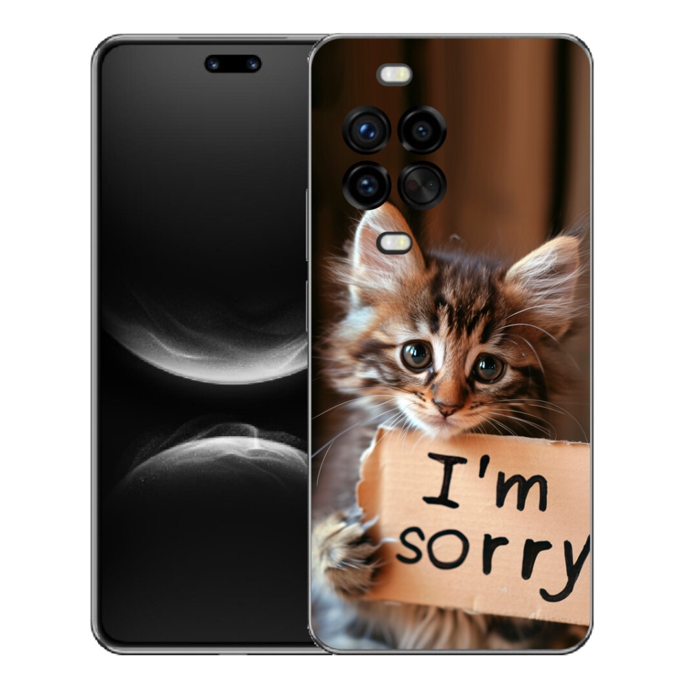 Gelový kryt mmCase na Huawei Nova 14 Pro - kočíčí omluva