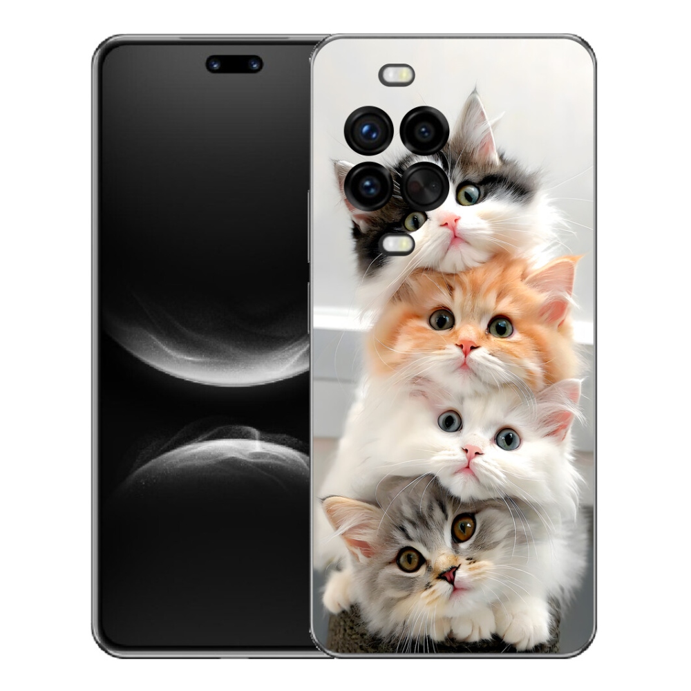 Gelový kryt mmCase na Huawei Nova 14 Pro - kočičí parta