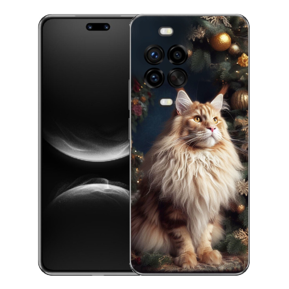 Gelový kryt mmCase na Huawei Nova 14 Pro - kočka u stromku