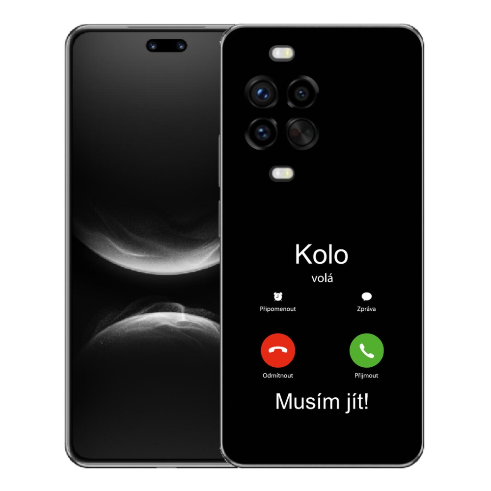 Gelový kryt mmCase na Huawei Nova 14 Pro - kolo volá černé pozadí