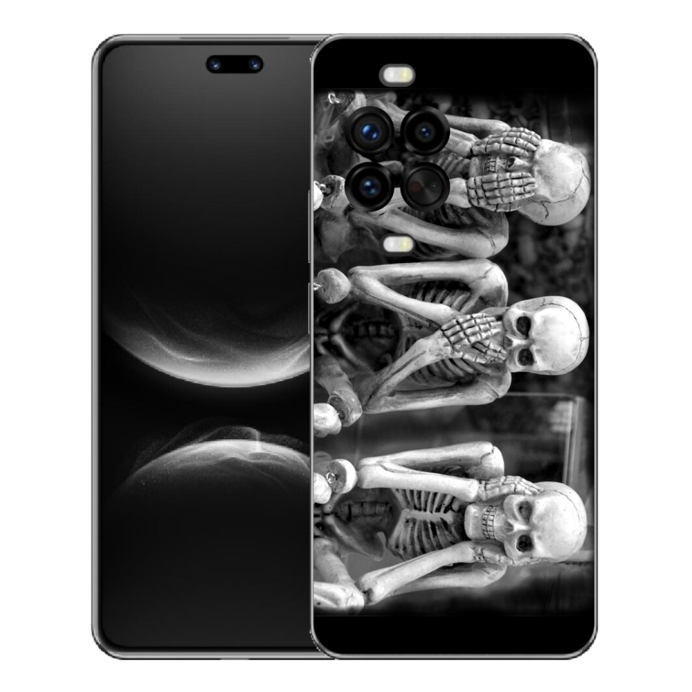 Gelový kryt mmCase na Huawei Nova 14 Pro - kostlivci