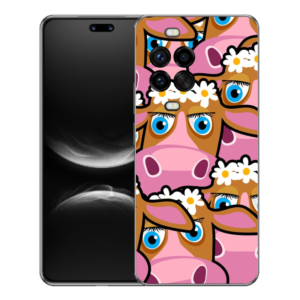 Gelový kryt mmCase na Huawei Nova 14 Pro - kreslené kravičky