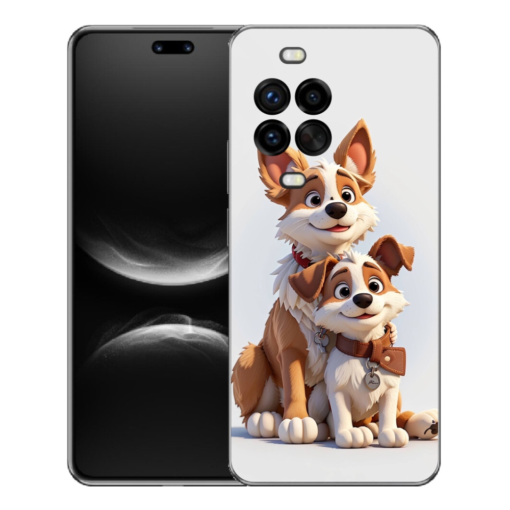 Gelový kryt mmCase na Huawei Nova 14 Pro - kreslení psi