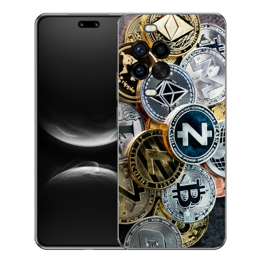 Gelový kryt mmCase na Huawei Nova 14 Pro - kryptoměny