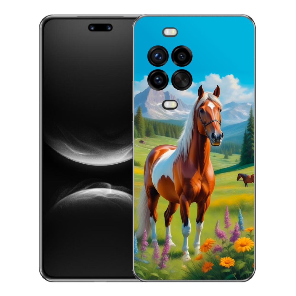 Gelový kryt mmCase na Huawei Nova 14 Pro - kůň na louce