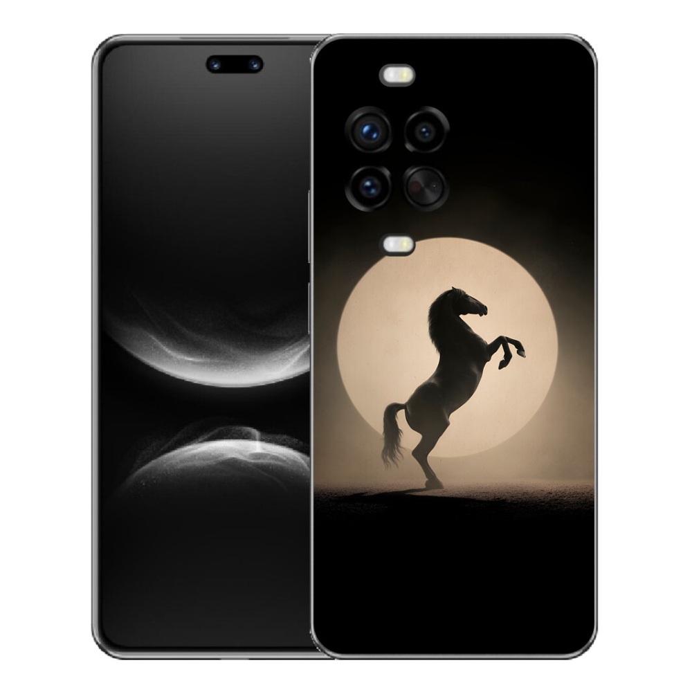 Gelový kryt mmCase na Huawei Nova 14 Pro - kůň v siluetě