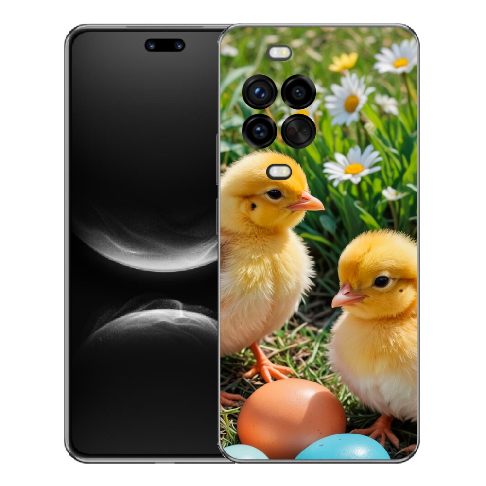 Gelový kryt mmCase na Huawei Nova 14 Pro - kuřátka
