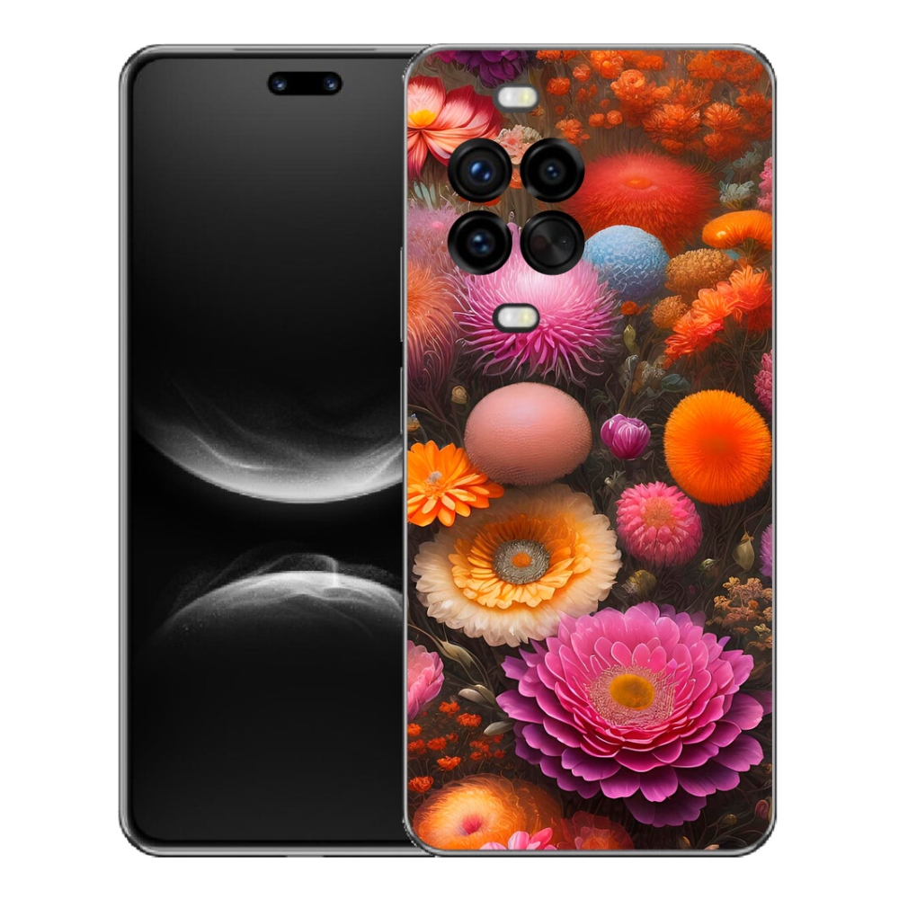 Gelový kryt mmCase na Huawei Nova 14 Pro - květinová kompozice
