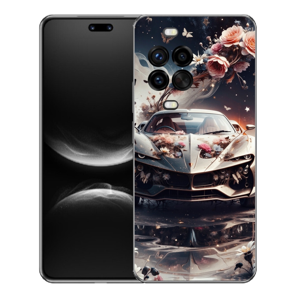 Gelový kryt mmCase na Huawei Nova 14 Pro - květinový sportovní vůz