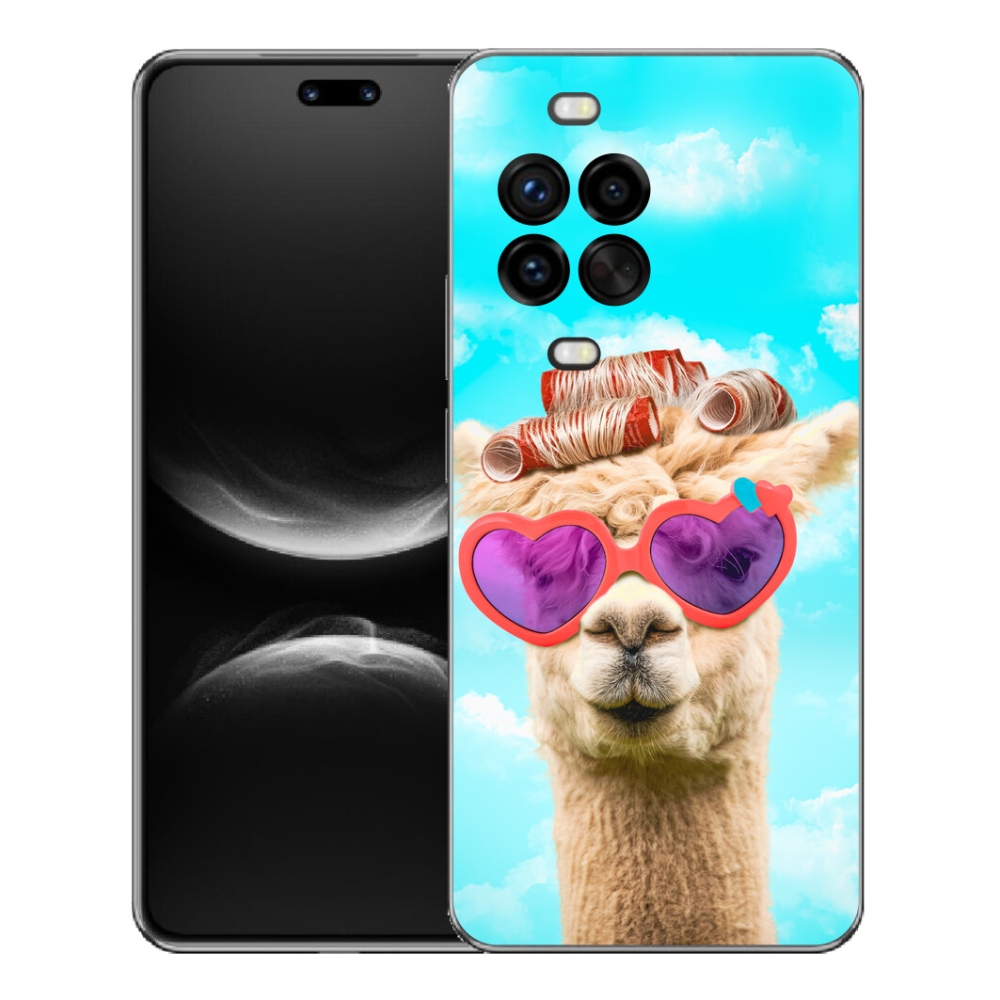 Gelový kryt mmCase na Huawei Nova 14 Pro - lama s brýlemi
