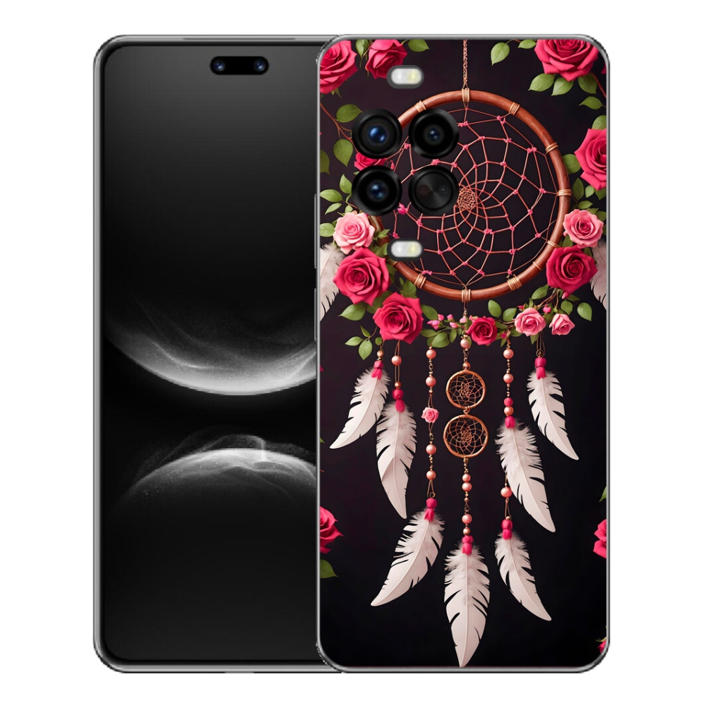 Gelový kryt mmCase na Huawei Nova 14 Pro - lapač snů s růžemi