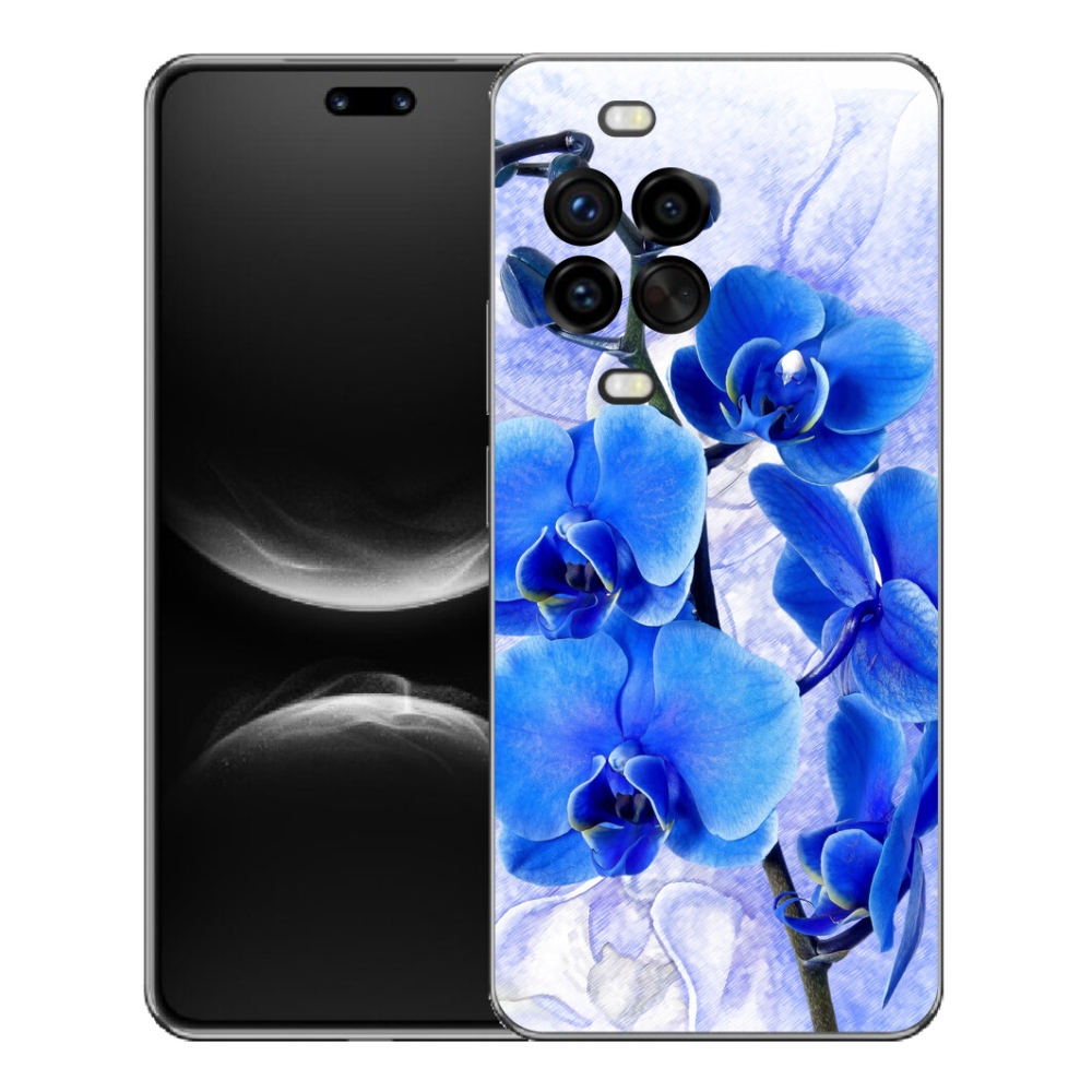 Gelový kryt mmCase na Huawei Nova 14 Pro - modré květy
