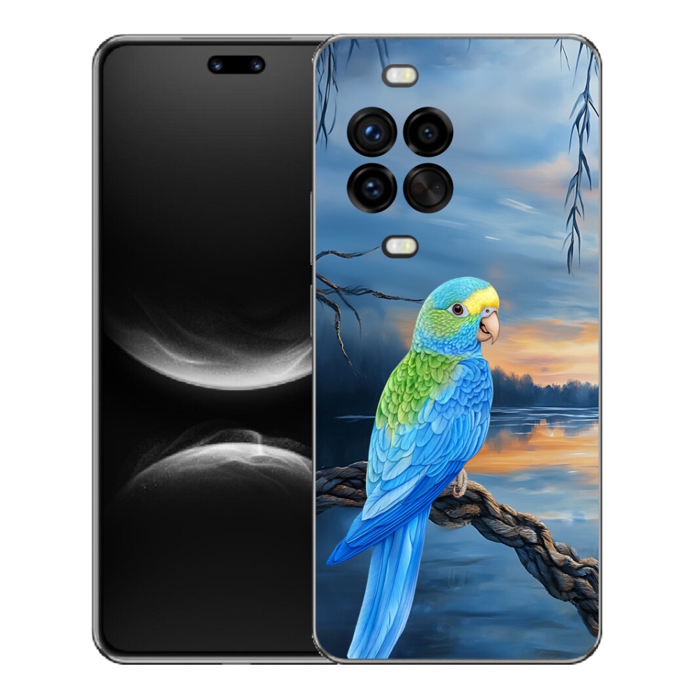 Gelový kryt mmCase na Huawei Nova 14 Pro - modrý papoušek