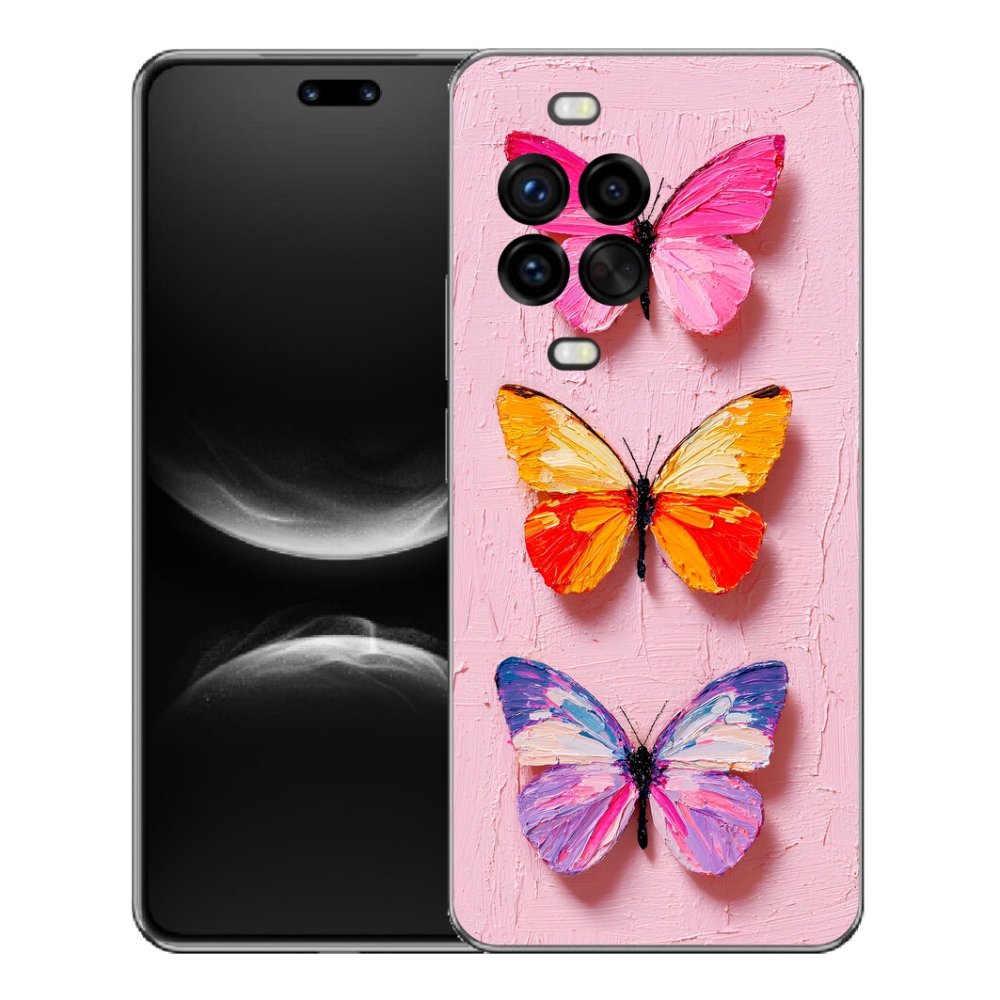 Gelový kryt mmCase na Huawei Nova 14 Pro - motýlí trojice