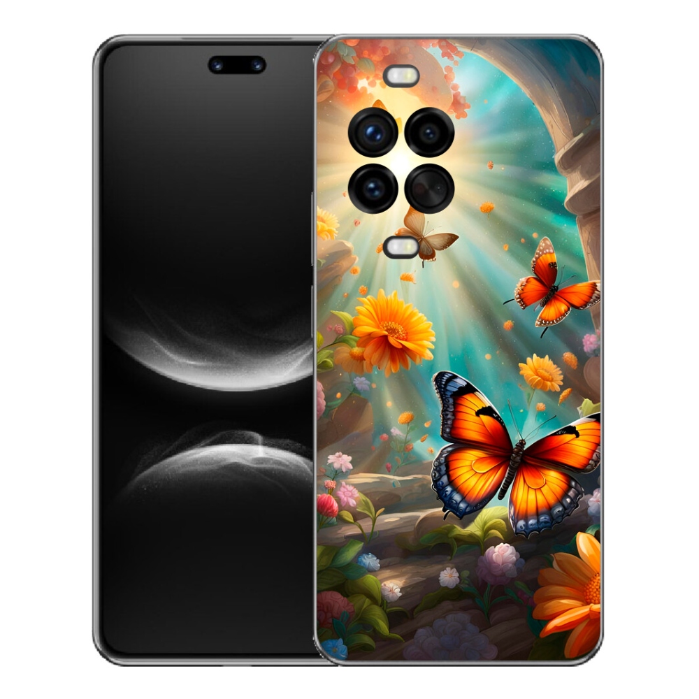 Gelový kryt mmCase na Huawei Nova 14 Pro - motýlí zahrada 2