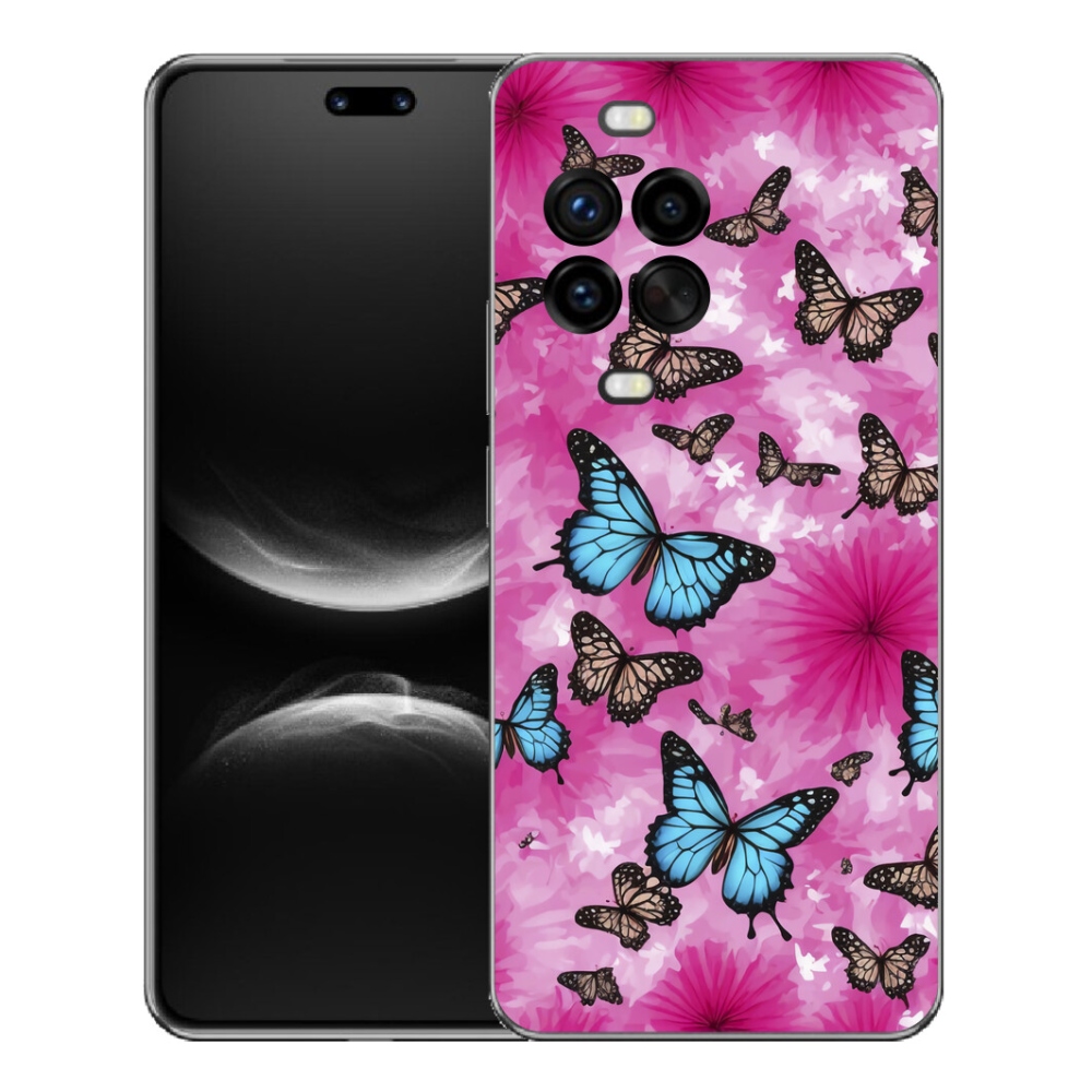 Gelový kryt mmCase na Huawei Nova 14 Pro - motýlí zahrada