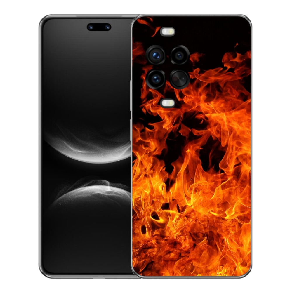 Gelový kryt mmCase na Huawei Nova 14 Pro - muzikant a oheň
