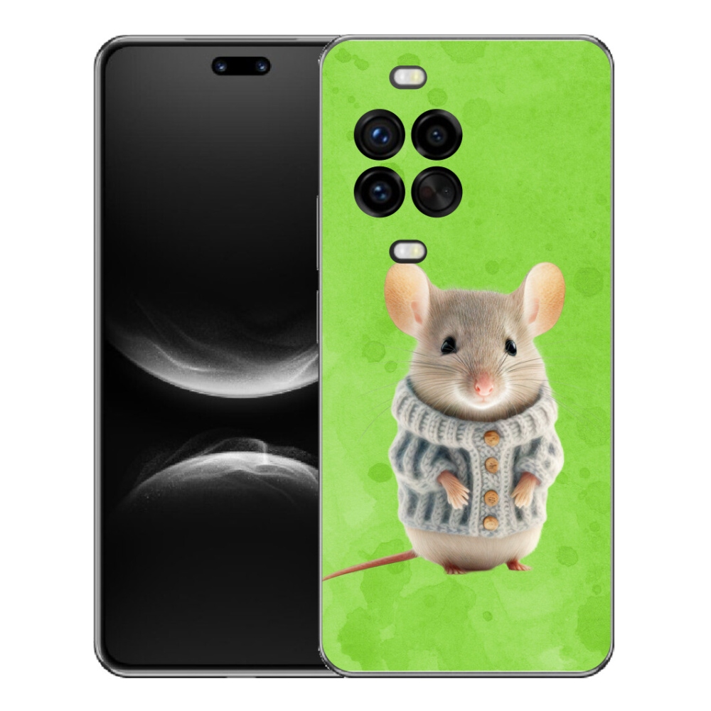 Gelový kryt mmCase na Huawei Nova 14 Pro - myška ve svetru