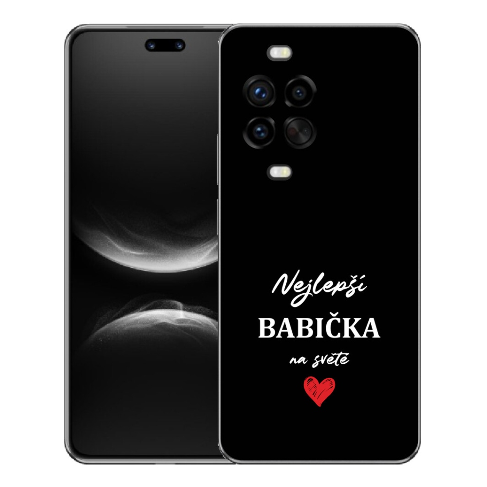 Gelový kryt mmCase na Huawei Nova 14 Pro - nejlepší babička 1 černé pozadí