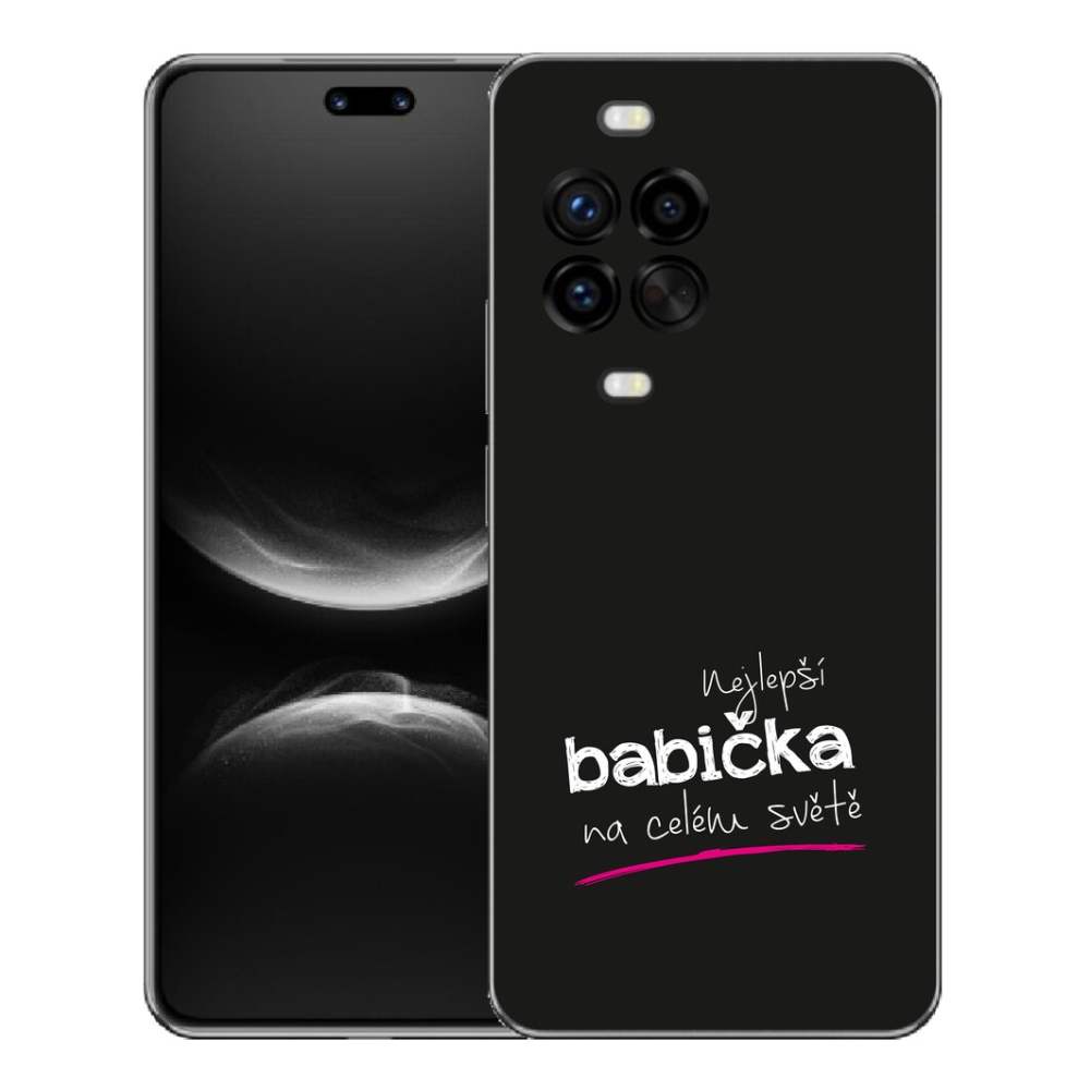 Gelový kryt mmCase na Huawei Nova 14 Pro - nejlepší babička 4 černé pozadí