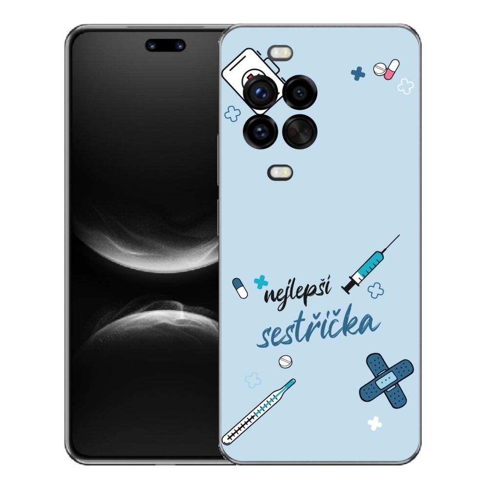 Gelový kryt mmCase na Huawei Nova 14 Pro - nejlepší sestřička modré pozadí