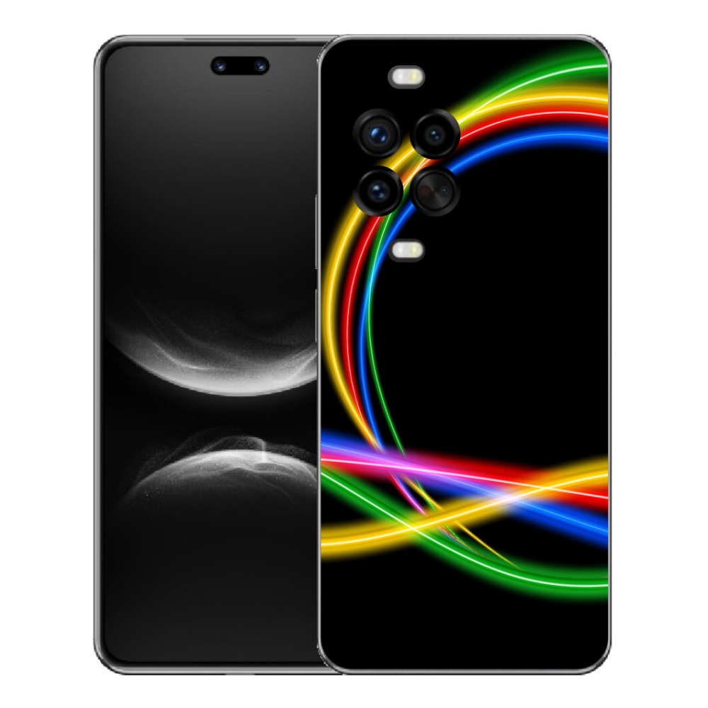 Gelový kryt mmCase na Huawei Nova 14 Pro - neonové kruhy