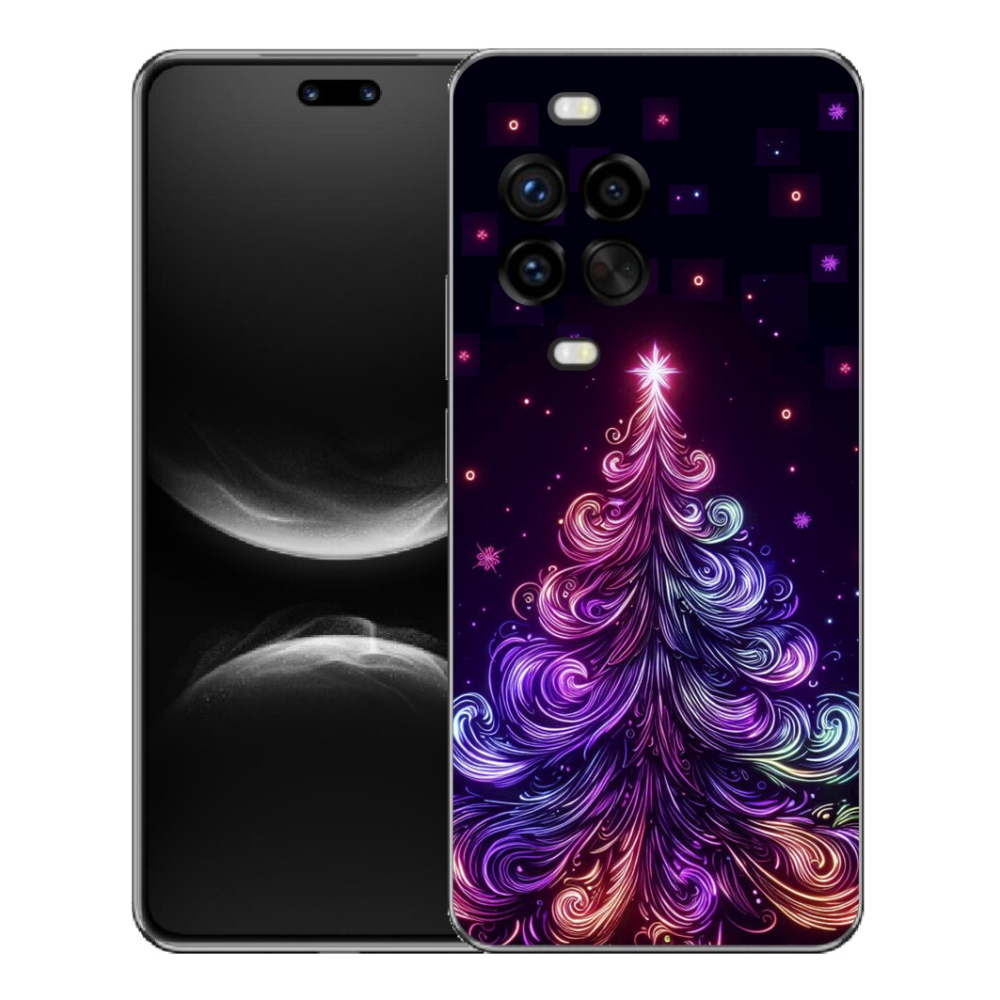 Gelový kryt mmCase na Huawei Nova 14 Pro - neonový vánoční stromek 1