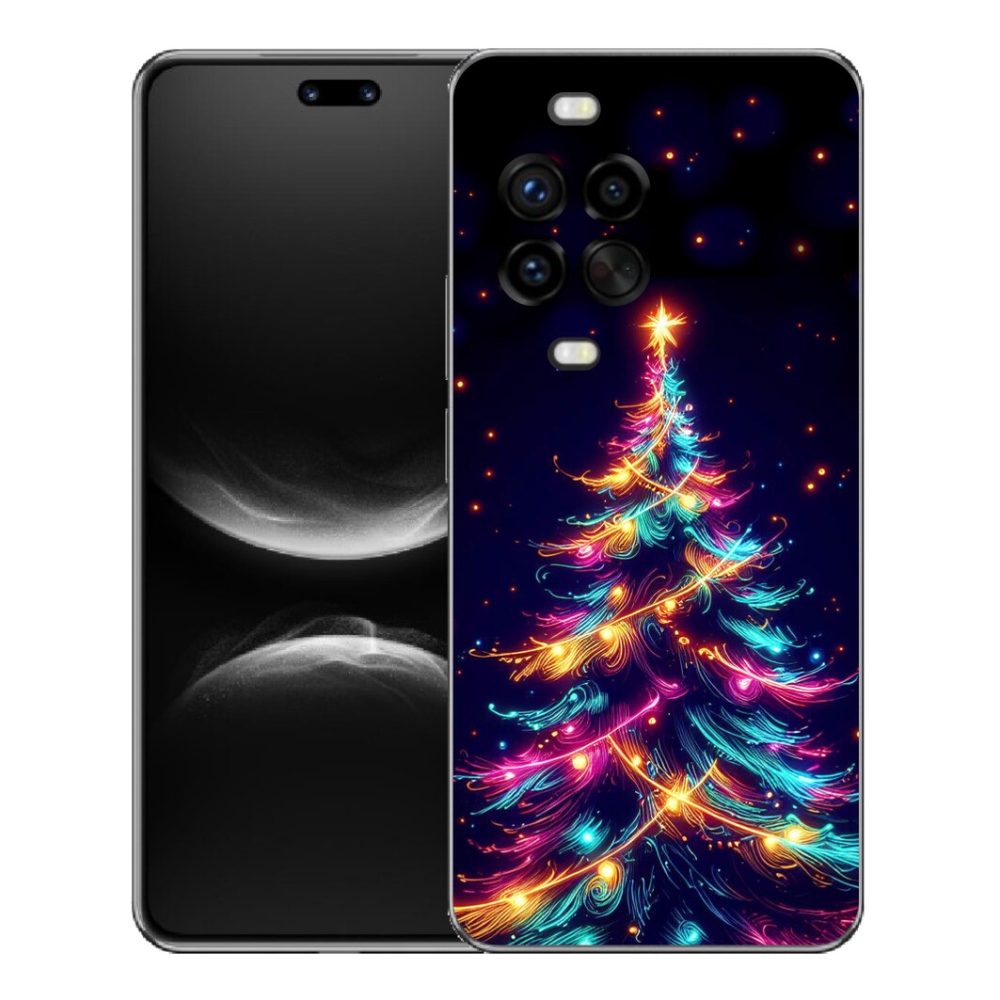 Gelový kryt mmCase na Huawei Nova 14 Pro - neonový vánoční stromek