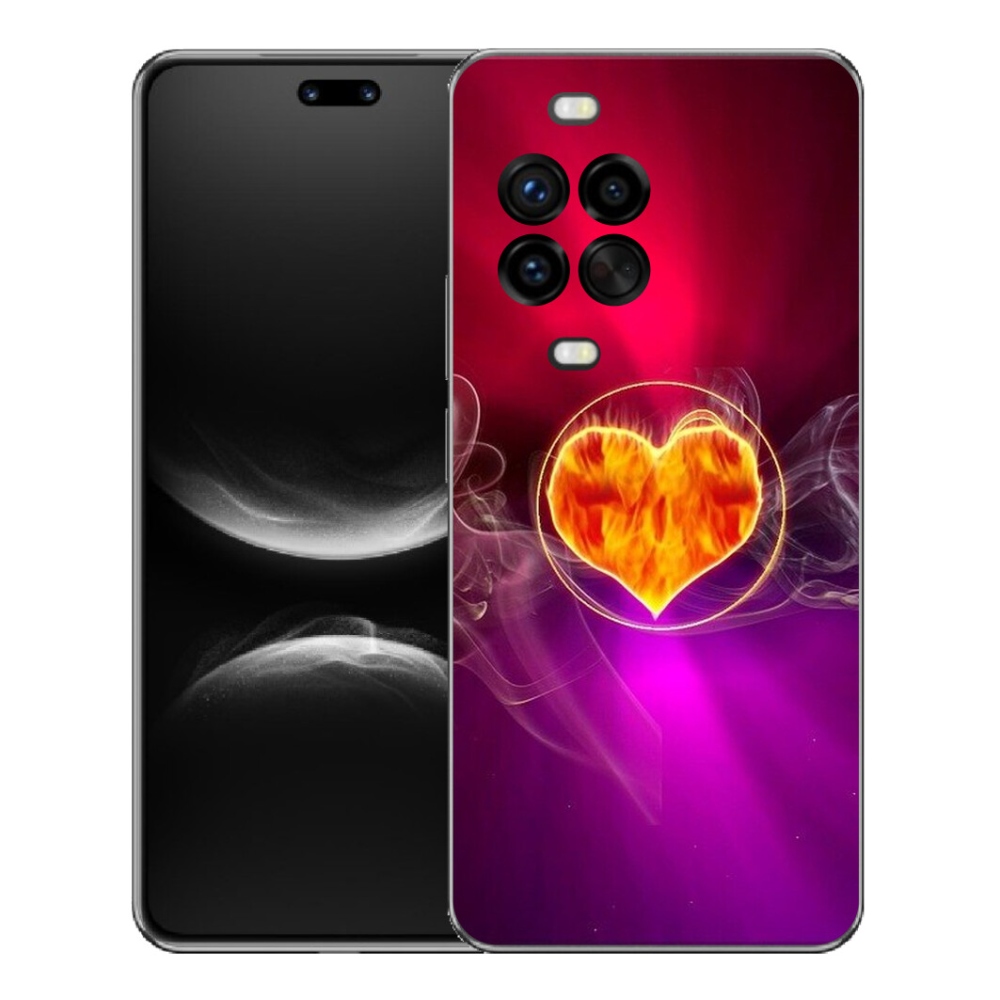 Gelový kryt mmCase na Huawei Nova 14 Pro - ohnivé srdce