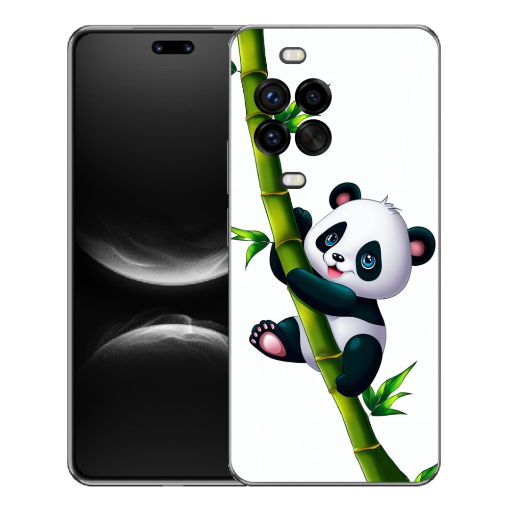 Gelový kryt mmCase na Huawei Nova 14 Pro - panda na bambusu